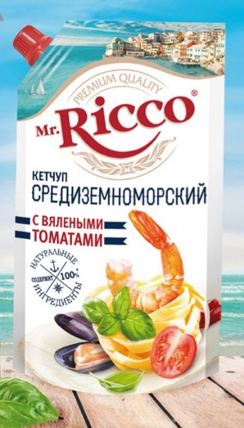 Кетчуп Mr. Ricco 350 гр. Средиземноморский с вялеными томатами д/п