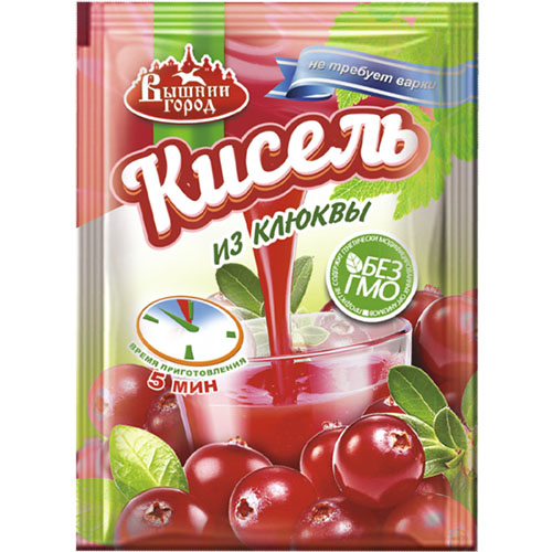 Кисель вышний город из клюквы 30 г