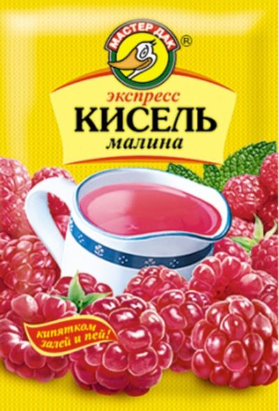 Кисель "Мастер Дак" с малиной б/раств.. 1*30 *50