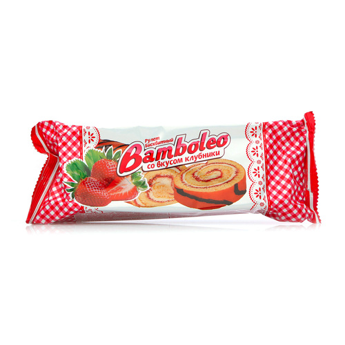 Рулет НЕВСКИЙ КОНДИТЕР 145 гр. Клубника Bamboleo