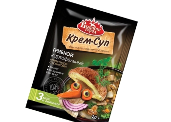 Бп суп грибной картофельный крем-пюре с гренками 20 г / вышний город