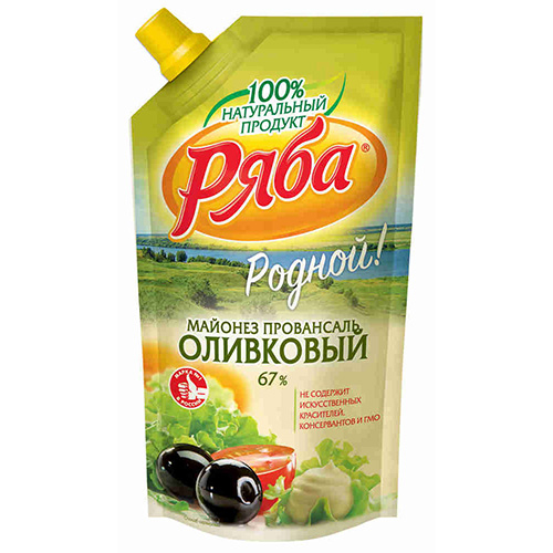 Майонез Ряба Провансаль оливковый 67% 1* 744 без конс.ДПД
