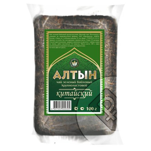 Чай зел. лист. АЛТЫН 200 гр. м/у