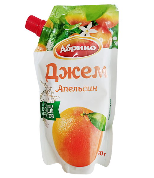 Джем АБРИКО 270 гр. Апельсин дозатор м/у