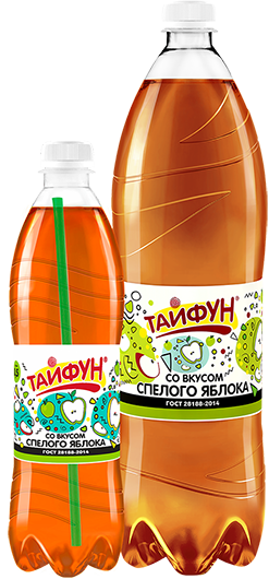 Лимонад ТАЙФУН 500 мл. Спелое яблоко ПЭТ