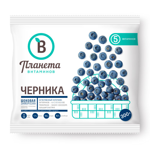 Черника ЕДИМ ДОМА 300 гр. заморож.