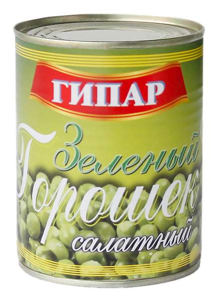 Горошек зеленый ГИПАР 360 гр. салатный т/у