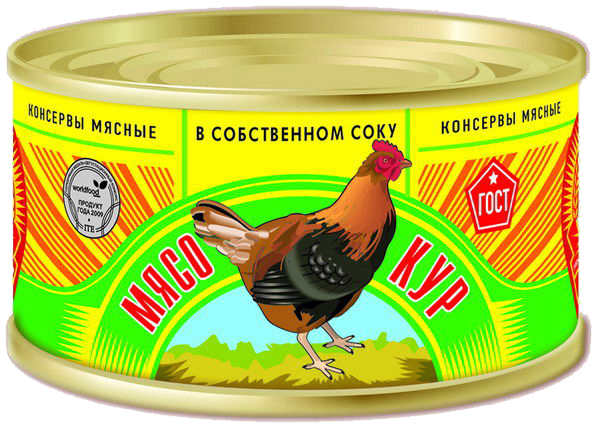 Мясо кур в с/с ГОСТ 325 г. 1 36 шт. (4592)