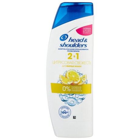 Шампунь HEAD&SHOULDERS 400 мл. 2в1 Цитрусовая свежесть