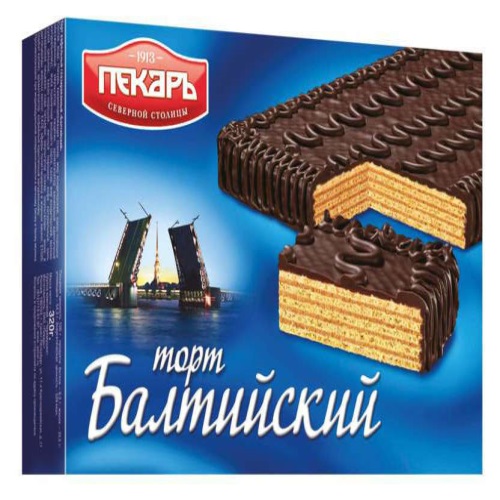 Торт ваф. ПЕКАРЬ 320 гр. Балтийский