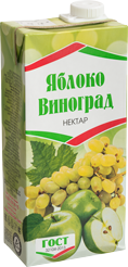 Нектар ПЛОДОВОЕ 1 л. Яблочно-виноградный с/к т/п