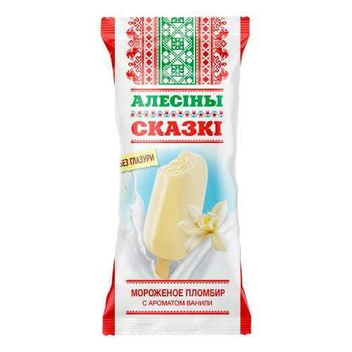 Мороженое МОРОЗОФФ 60 гр. Алесины сказки Эскимо Пломбир ванильный