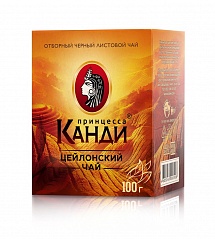 Чай черн. лист. ПРИНЦЕССА КАНДИ 100 гр. Медиум карт. кор. (ОСП Вологодское)