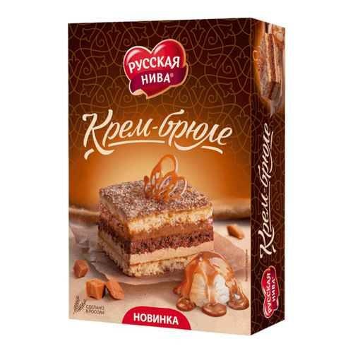 Торт РУССКАЯ НИВА 400 гр. Крем-брюле карт. кор.