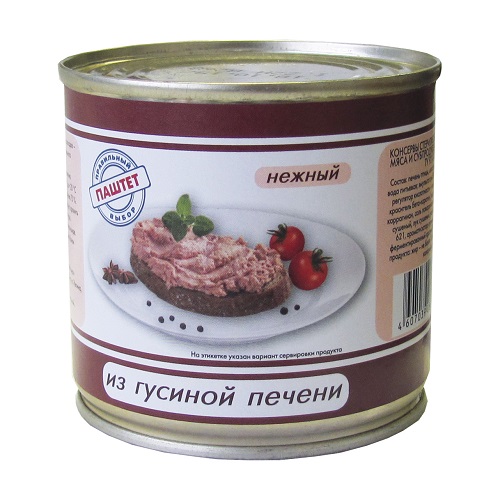 Паштет нежный из гусиной печени 240 г / правильный выбор