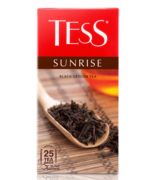 Чай черн. пак. TESS 45 гр. 25 пак. Санрайз Цейлонский с/я карт. кор.