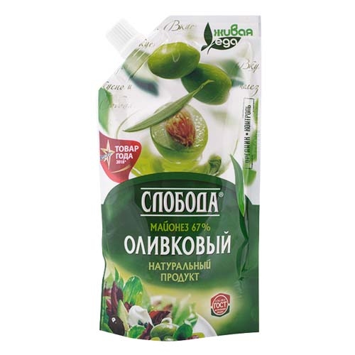 Майонез Слобода 1*800 Оливковый /дозатор/