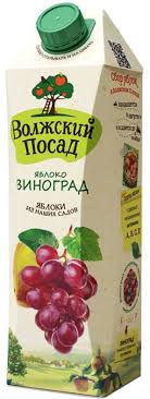 Нектар ВОЛЖСКИЙ ПОСАД 1 л. Яблоко-Виноград