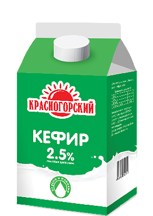 Кефир КРАСНОГОРСКИЙ 500 мл. 2,5%