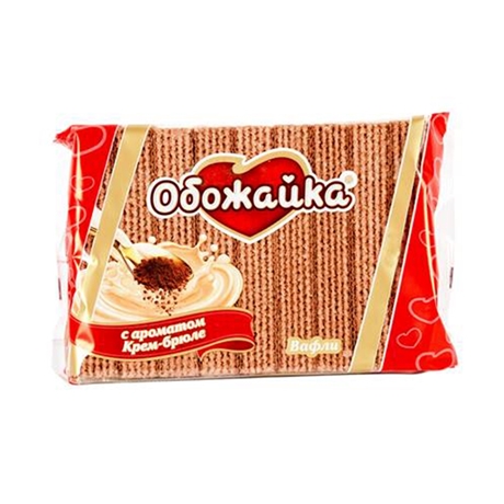 Вафли ОБОЖАЙКА 225 гр. Крем-брюле