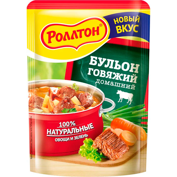 Бульон РОЛЛТОН 90 гр. Говядина (ОСП Кемеровское)