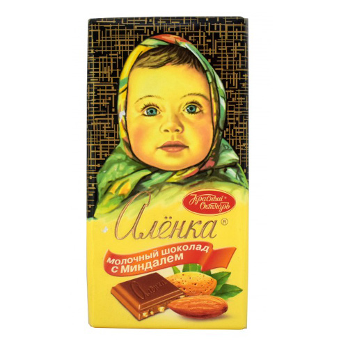 Шоколад плит. АЛЁНКА 100 гр. С миндалём