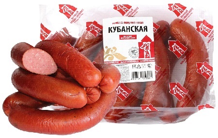 Колбаса п/к вес. КУБАНСКАЯ н/о Первый Мясокомбинат