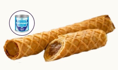 Печенье вес. ПЛАТОМАРК Трубочка со Сгущенкой