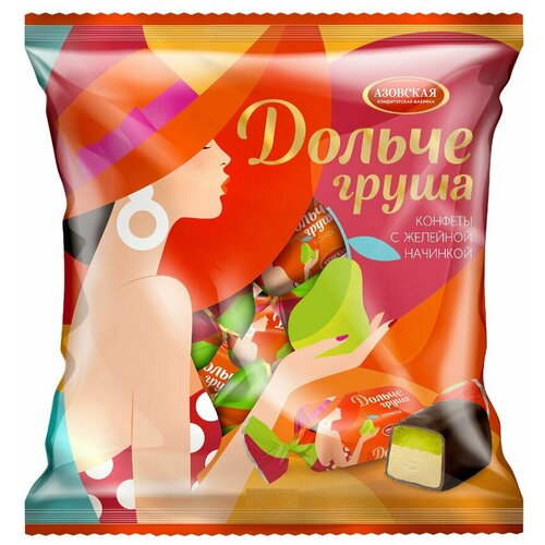 Конфеты вес. АКФ Дольче груша Помадные С желейной начинкой
