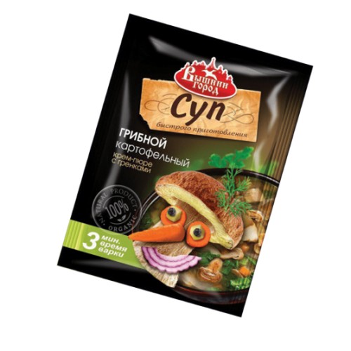 Бп суп куриный картофельный крем-пюре с гренками 20 г / вышний город
