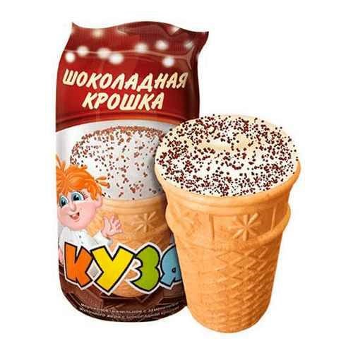 Мороженое КУЗЯ 70 гр. Сливочное с шок.крошкой ваф.ст.