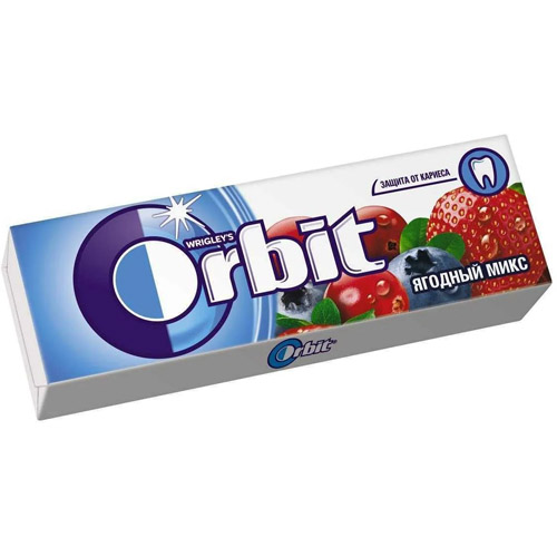 Жевательная резинка ORBIT 13,6 гр. Ягодный микс