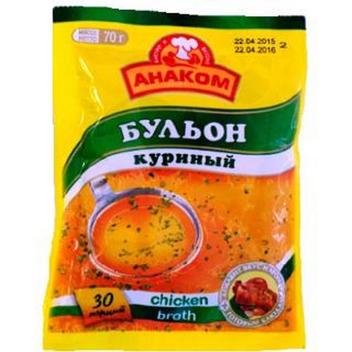 Бульон анаком куриный пакет 70 г