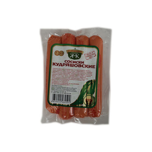 Сосиски 510гр Кудряшовские