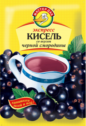 Экспресс-кисель Чёрная смородина 30гр ТМ "Мастер Дак"