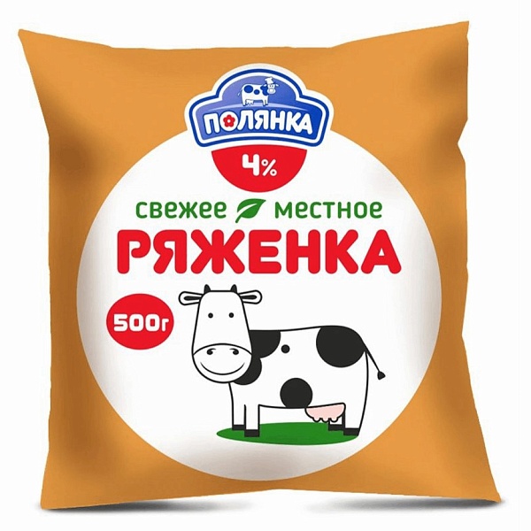 Ряженка ПОЛЕВСКОЕ 500 мл. 4% фин.пак