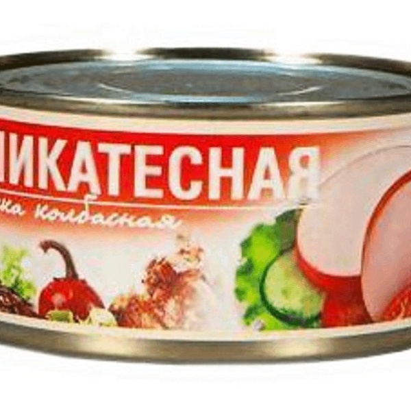 Закуска колбасная РУЗКОМ 325гр деликатесная ж/б