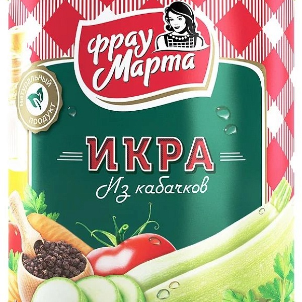 Икра кабачковая ФРАУ МАРТА 320 мл. ж/б