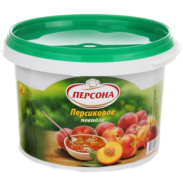 Повидло Персик Персона 870 гр.ведро 1/12