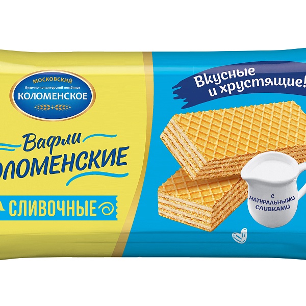 Вафли КОЛОМЕНСКОЕ 200 гр. Сливочные