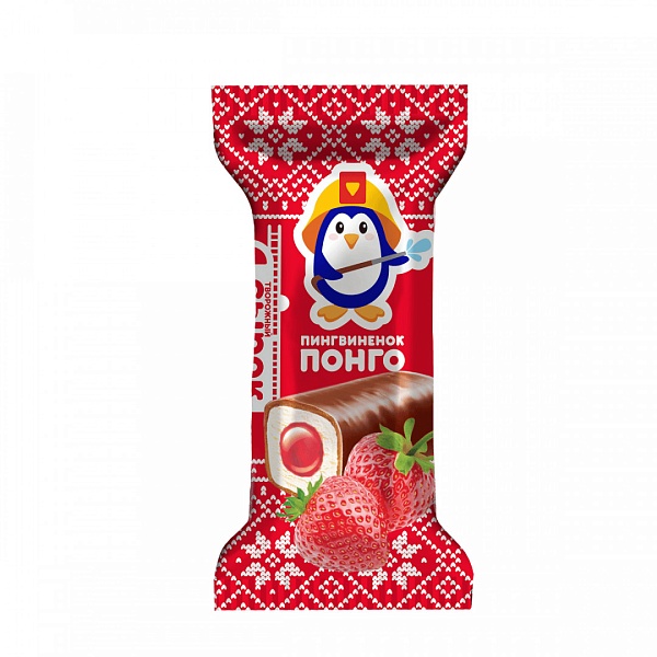Сырок глаз. ПОНГО 40 гр. Божья Коровка Клубника