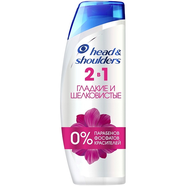 Шампунь HEAD&SHOULDERS 400 мл. 2в1 Гладкие и шелковистые