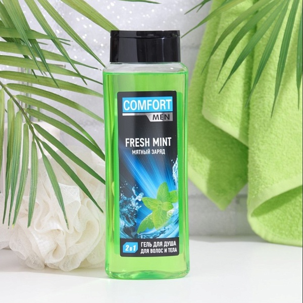 Гель для душа MAGRAV 400 мл. Men Fresh Mint Мятный заряд