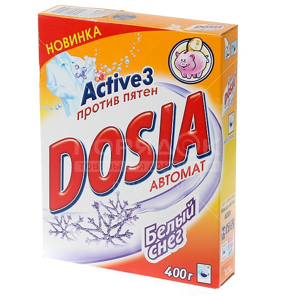 Стиральный порошок ДОСЯ 365 гр. руч. стир. белый снег