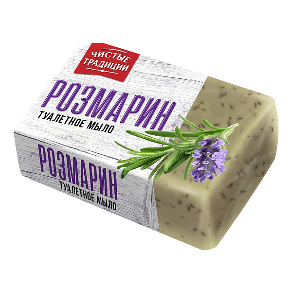 Мыло туалетное ЧИСТЫЕ ТРАДИЦИИ 160 гр. Розмарин