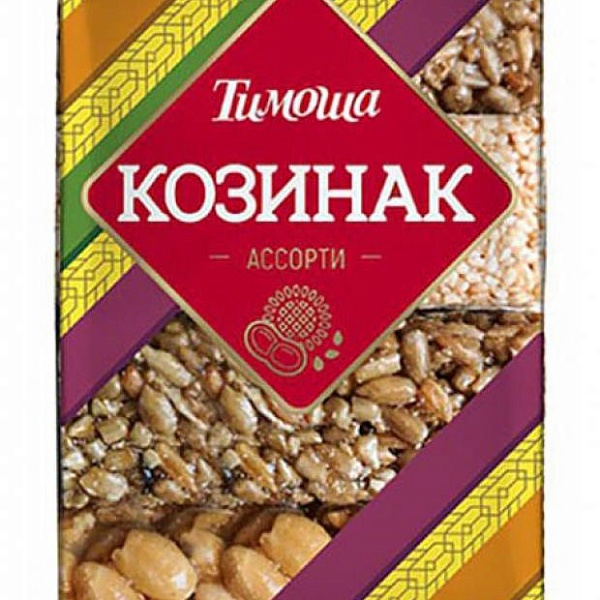 Козинак ТИМОША 225 гр. Ассорти с арахис. кунжутн. подсолн. (ОСП Вологодское)