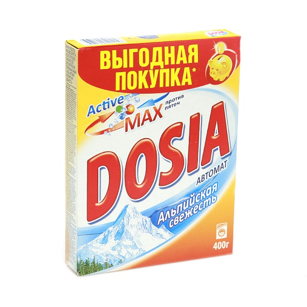 Стиральный порошок ДОСЯ 400 гр. альпийская свежесть авт.