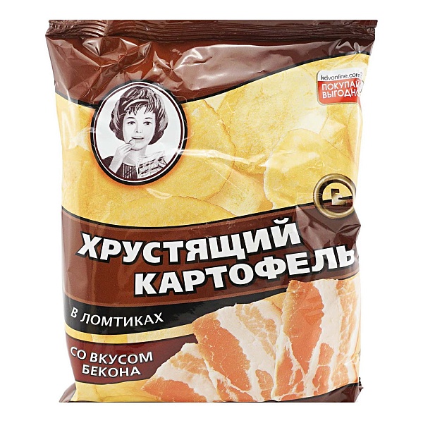 Чипсы Хруст.картофель в ломт. 30х40г вкус Бекона