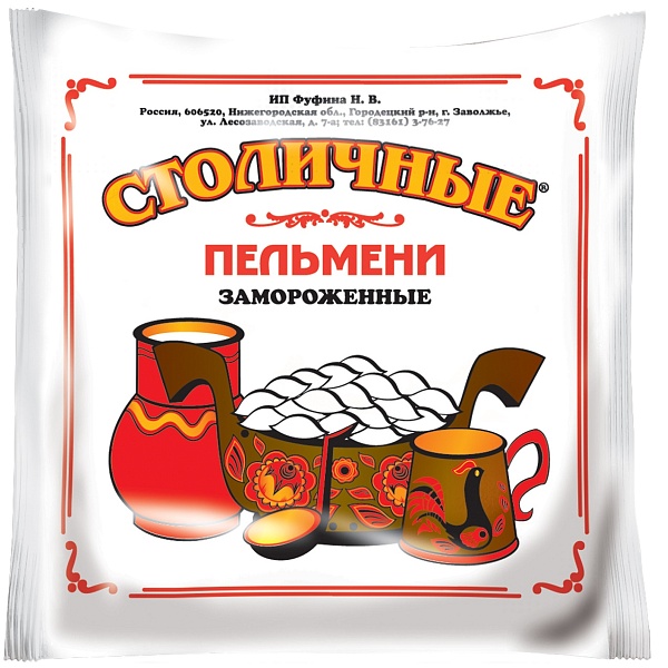 Пельмени 400 гр. Столичные