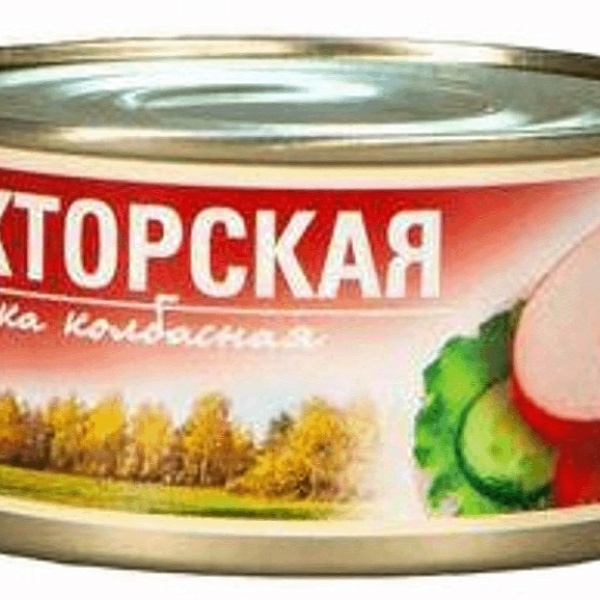 Закуска колбасная РУЗКОМ 325гр докторская ж/б